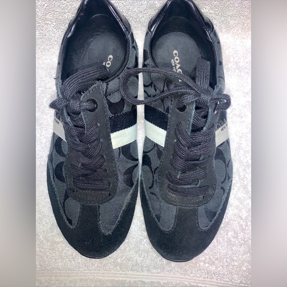 Sorry I’m sold**Coach canvas shoes: “New York-Kortney”women’s size 5B used.
